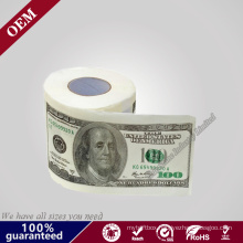 USD Dollar Printed Paper Roll/ Funny Money Currency Toilet Tissue Paper Roll